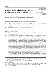 A Chat with a Founding Father: an Interview with Phil Harvey