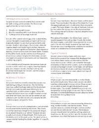 Basic Instrument Use Course Notes: Scissors