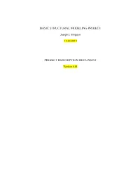 Basic Structural Modeling Project Project