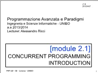 Concurrent Programming Introduction