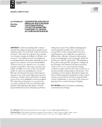 Ivo Andrijanić Natalija Parlov COMPARATIVE ANALYSIS OF