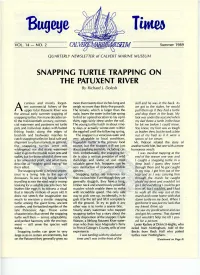 SNAPPING TURTLE TRAPPING on the PATUXENT RIVER by Richard ]