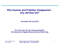 Why Baumax and Praktiker Disappeared – Why Did They Fail?