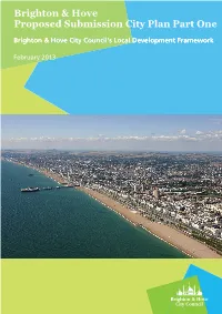 Brighton & Hove Proposed Submission City Plan Part