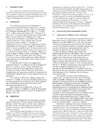 I. INTRODUCTION This Report Covers Astronomical Activities Primarily