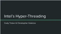 Intel's Hyper-Threading