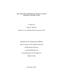 New Thought Churches in Wichita, Kansas History and Structure