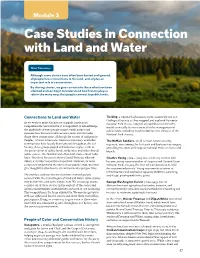 Case Studies in Connection with Land and Water