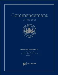 Commencement SPRING 2021
