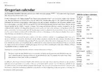 Gregorian Calendar - Wikipedia