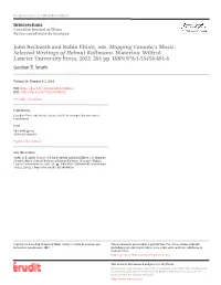John Beckwith and Robin Elliott, Eds. Mapping Canada's Music: Selected Writings of Helmut Kallmann