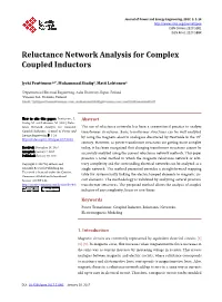 Reluctance Network Analysis for Complex Coupled Inductors