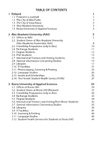 Table of Contents