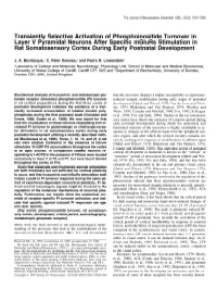 Transiently Selective Activation of Phosphoinositide Turnover in Layer