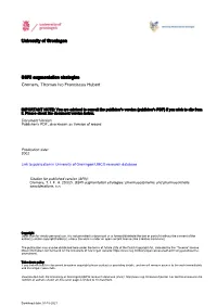 University of Groningen SSRI Augmentation Strategies Cremers