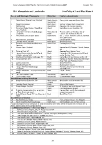 10.8 Viewpoints and Landmarks See Policy 4.1 and Map Sheet 6