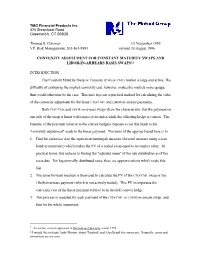 Convexity Adjustment for Constant Maturity Swaps and Libor-In-Arrears Basis Swaps12