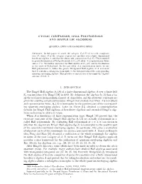 Cyclic Complexes, Hall Polynomials and Simple Lie Algebras