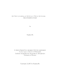 On the Launching of Optically Thick Outflows from Massive Stars By