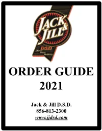 Order Guide 2021