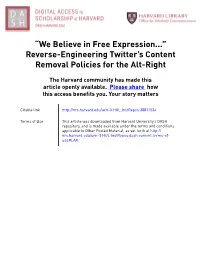Reverse-Engineering Twitter's Content Removal