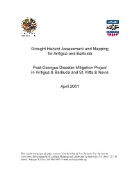 Drought Hazard Assessment and Mapping for Antigua and Barbuda