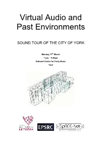 Sound Tour Programme and Guide