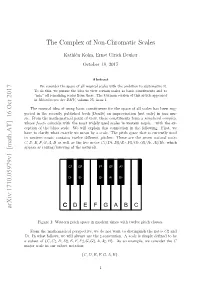 The Complex of Non-Chromatic Scales Arxiv:1710.05979V1 [Math.AT]