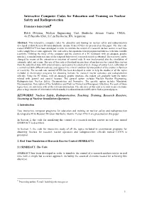 IAEA Guidelines and Formatting Rules for Papers for Proceeding