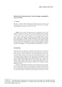 Microbes Affect the Speciation of Various Uranium Compounds in Wastes and Soils