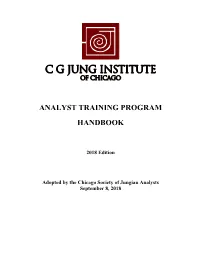 Analyst Training Program Handbook Table of Contents