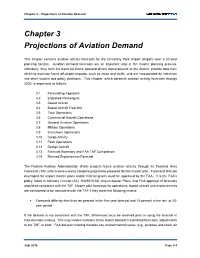 Chapter 3 – Projections of Aviation Demand