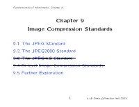 Chapter 9 Image Compression Standards