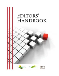Editors' Handbook