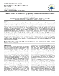 Population Dynamics and Host Preference of a Major Pest, Scirpophaga Incertulas Walker (Pyralidae: Lepidoptera)