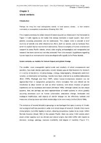 Re-Thinking Impacts of Island Colonisation