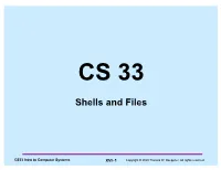 Shells and Files