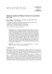 Studies of a Possible New Herbig Ae/Be Star in the Open Cluster NGC 7380