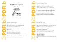The PDF Font Aquarium
