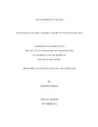The University of Chicago the Styles of Volition