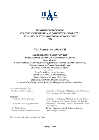 2011 Hac Resolution 2011/6/Vii