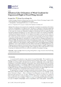 Albatross-Like Utilization of Wind Gradient for Unpowered Flight of Fixed-Wing Aircraft