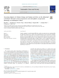 Assessing Impacts of Climate Change and Human Activities on the Abnormal Correlation Between Actual Evaporation and Atmospheric