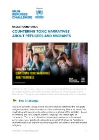 Countering Toxic Narratives About Refugees and Migrants