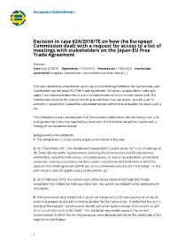 Decision in Case 624/2018/TE on How The