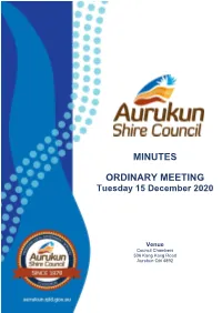 Minutes Ordinary Meeting