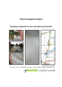 Spixworth in June-July 2014 and June 2017