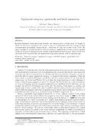 Topological Categories, Quantaloids and Isbell Adjunctions