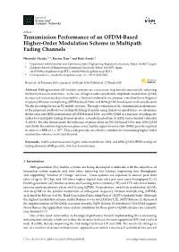 Transmission Performance of an OFDM-Based Higher-Order Modulation Scheme in Multipath Fading Channels