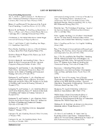 V. List of References